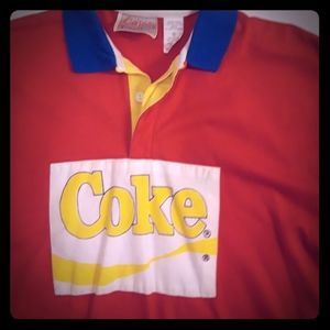Vintage Coke polo Made in USA SIZE MED